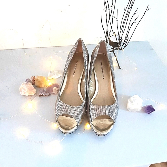 πβ¨οΈ BANDOLINO Silver Sparkly Metalic Pumps - Picture 2 of 13